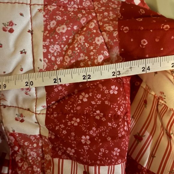 Altar'd State Red and White Quilted Puffer Jacket - Picture 12 of 12